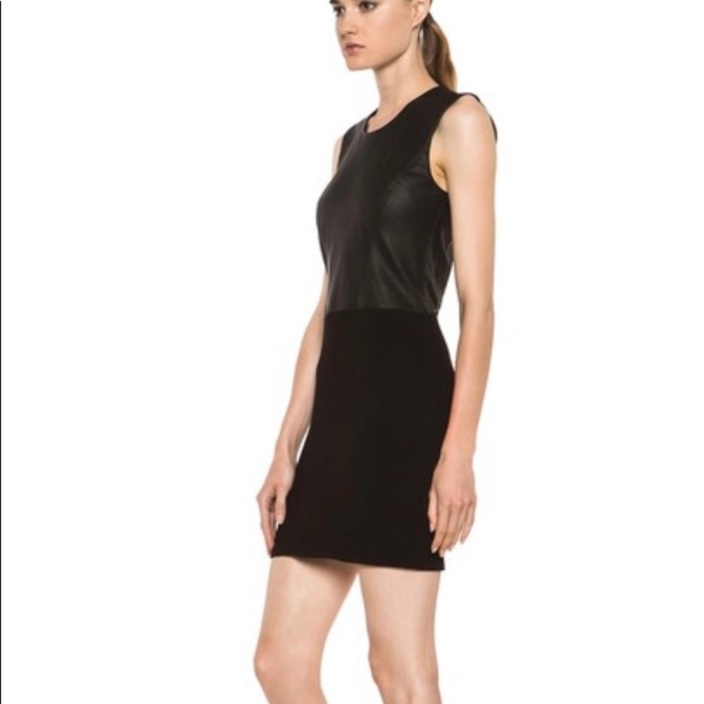 Helmet Lang lambskin leather cocktail dress